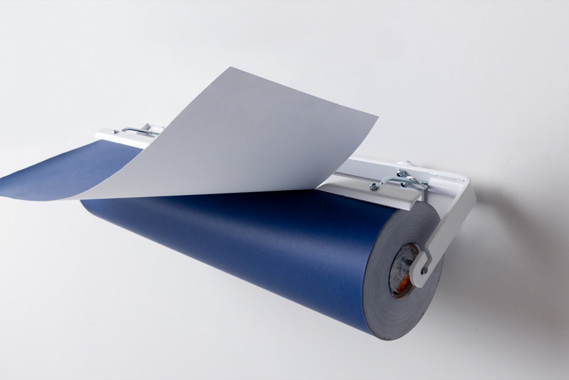 Rollenhalter für Geschenkpapier, Zellophan, Kraftpapier und Plastik